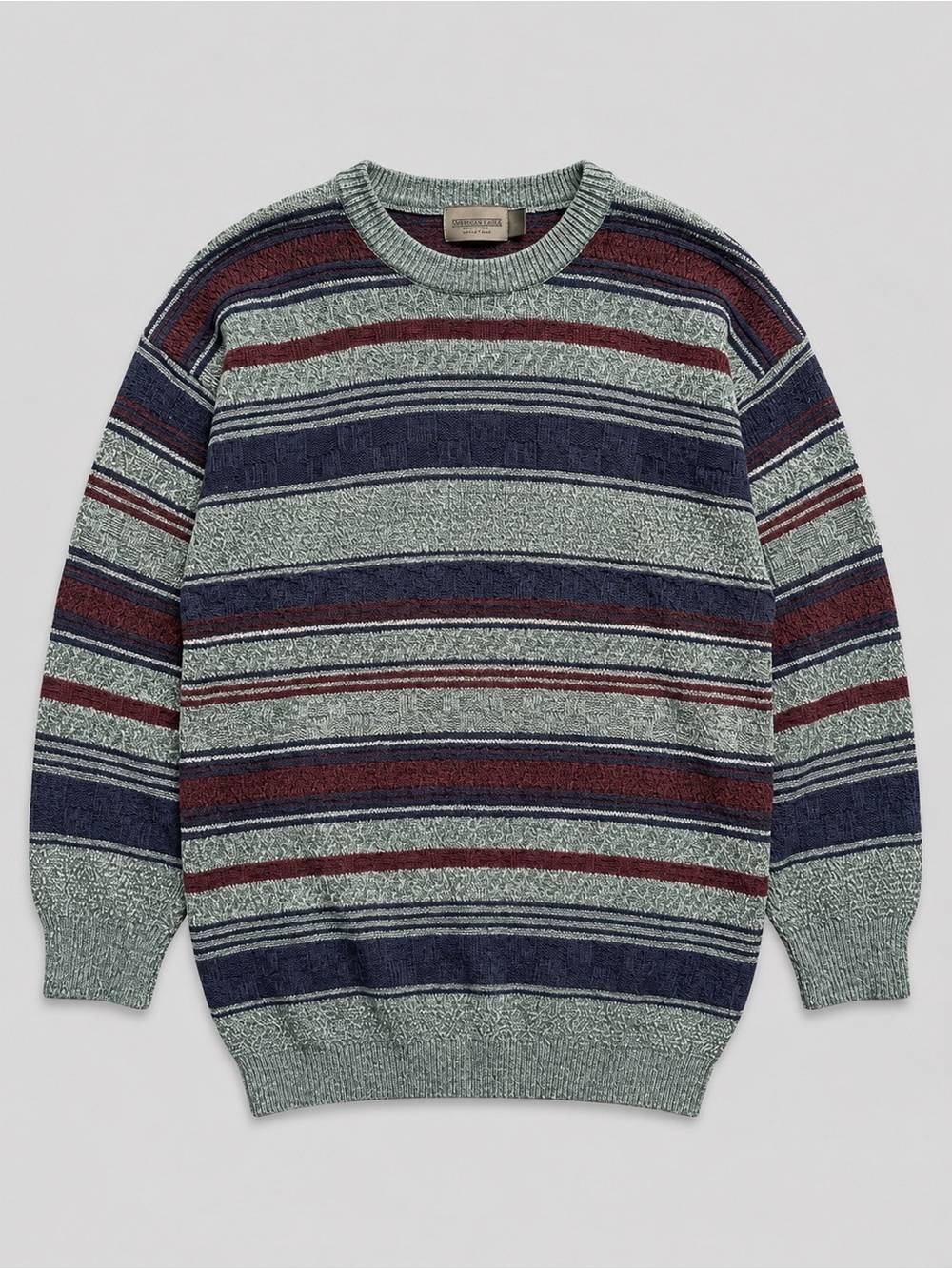Classic & Vintage Striped Crewneck Sweater for Men